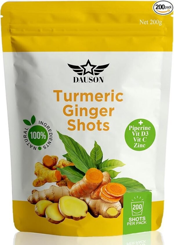 DAUSON Turmeric Curcumin with BioPerine - 1950mg High Potency Anti-Inflammatory Support (60 Capsules)