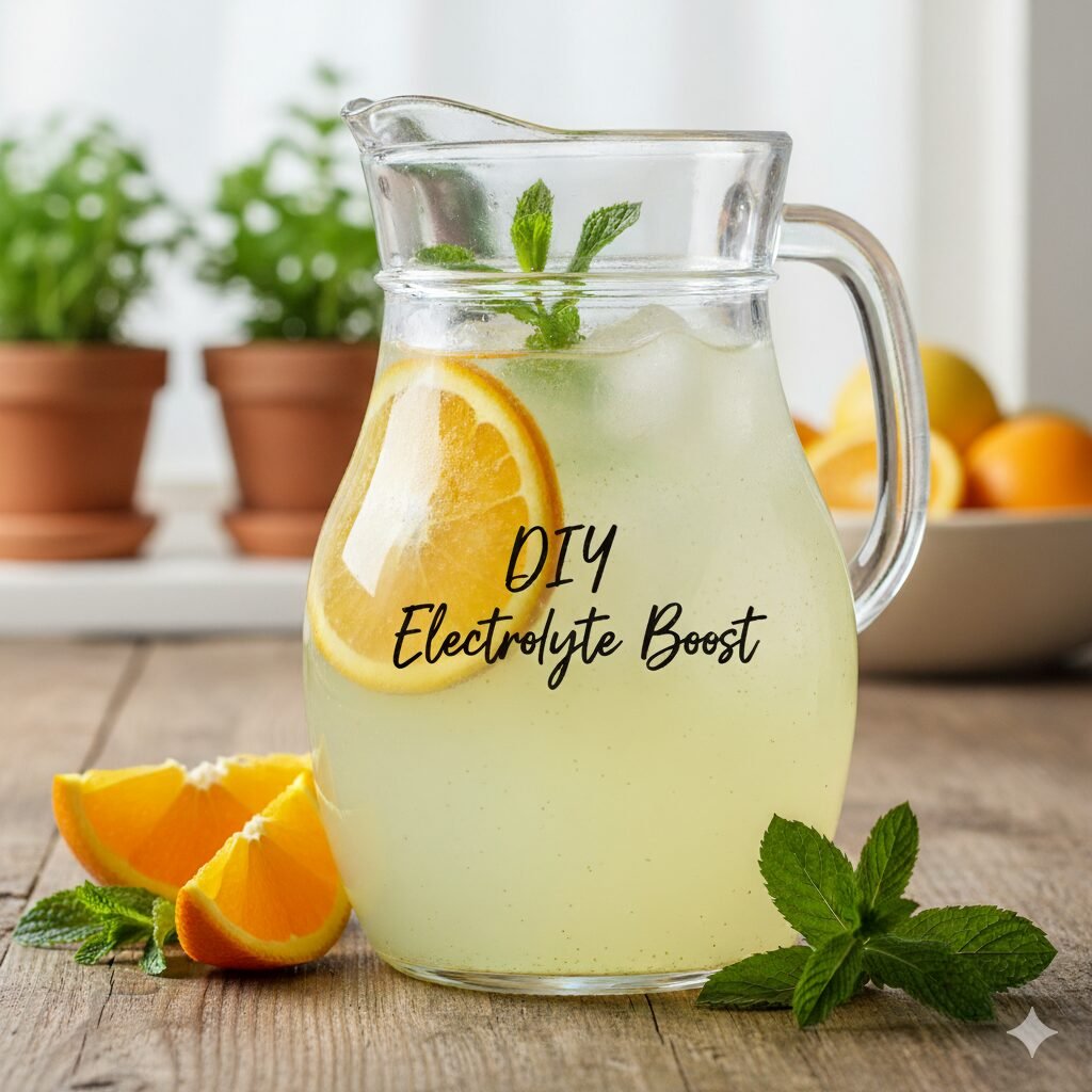 A homemade hydration hack: a refreshing DIY electrolyte drink